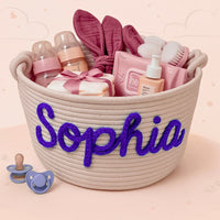 Thumbnail for CuddleBasket – Søt og personlig – Personlig bleiekurv