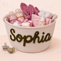 Thumbnail for CuddleBasket – Søt og personlig – Personlig bleiekurv