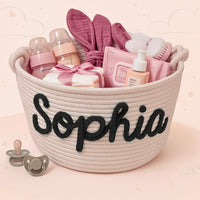 Thumbnail for CuddleBasket – Søt og personlig – Personlig bleiekurv