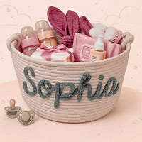 Thumbnail for CuddleBasket – Søt og personlig – Personlig bleiekurv