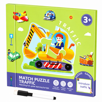 Thumbnail for SmartMatch – Lekende og lærerikt – Magnetisk 2-i-1 tegne- og puslespillbok
