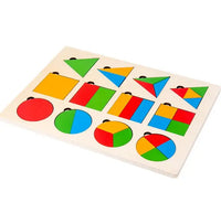 Thumbnail for Woods™ - Puslespillmoro for småbarn - Geometrisk Montessori-puslespill med figurer