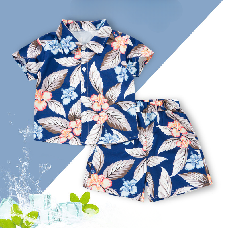 Mini Fashion - Frisk og munter - Blomstret guttesett