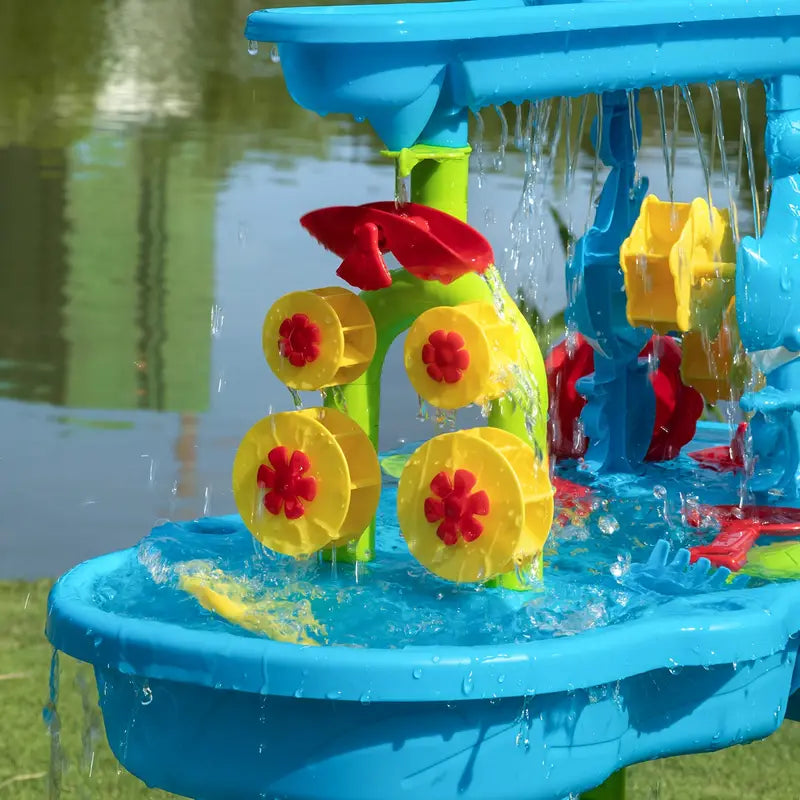 AquaPlay – Sommermoro og oppdagelser – 3-lags sand- og vannlekebord