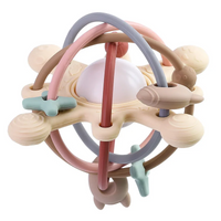 Thumbnail for Sensory Rattle Ball – Soft Grab moro – Leker med tenner i silikon for baby