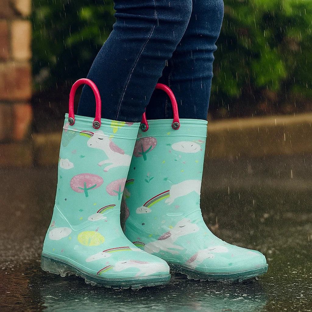 RainySteps – Enkel og vanntett – Regnstøvler med trykk og løkke