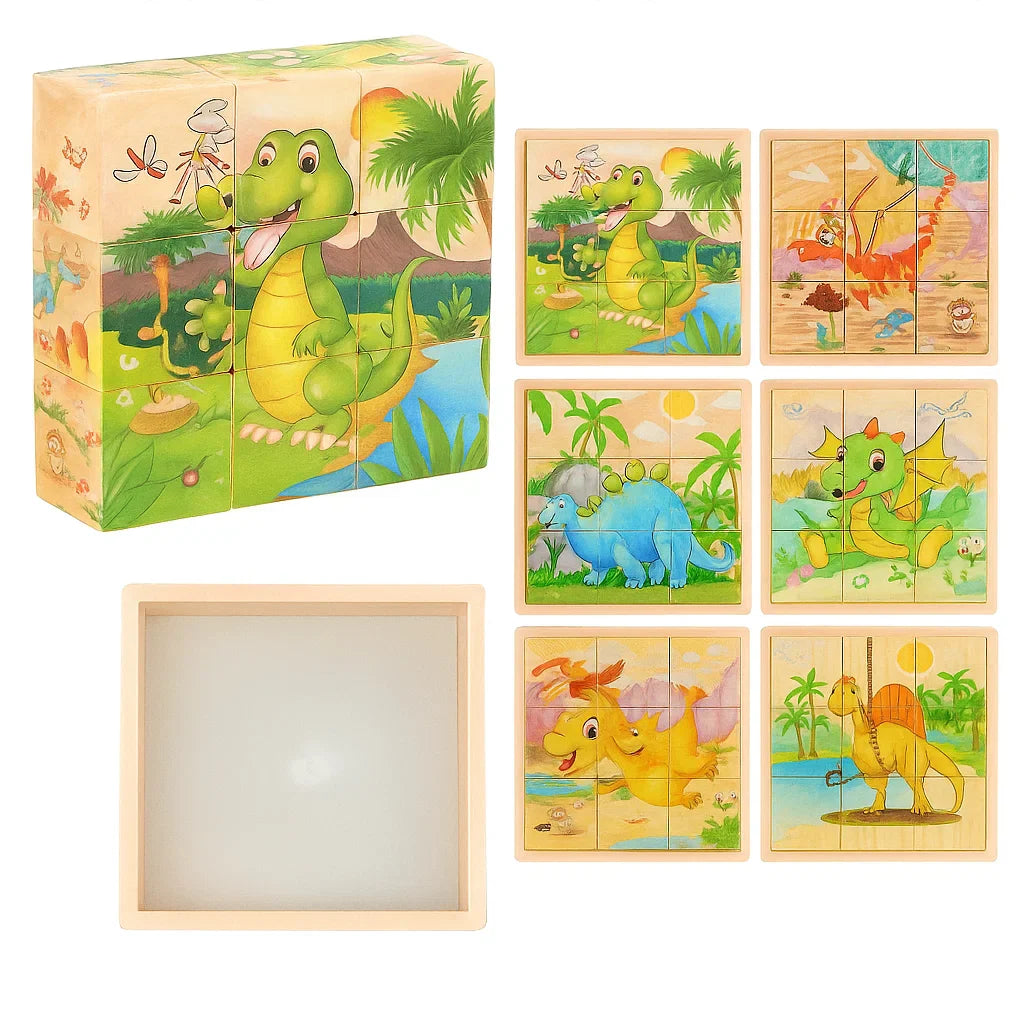 CubePuzzle – Morsomt og lærerikt - 3D-puslespill med treklosser