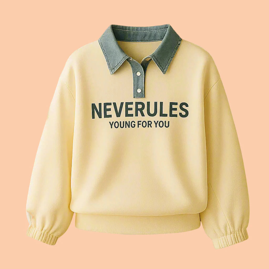 FashionKids – Stilig og lekent – Poloskjorte med denimkrage