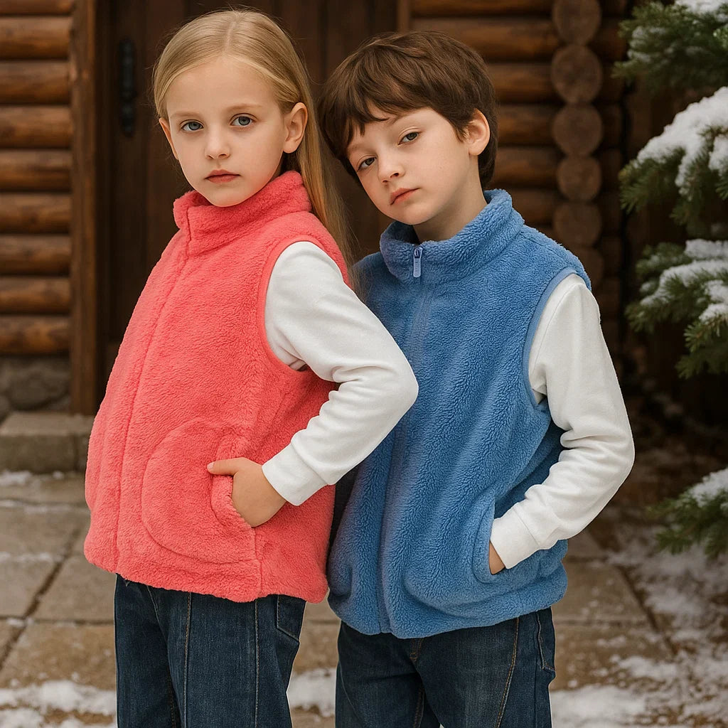 MiniWarm – Lett og isolerende - vest med tykkere fleecefôr