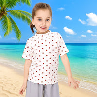 Thumbnail for SunnyGuard – Sommerlig og beskyttende – Anti-UV-badeskjorte med korte ermer for barn