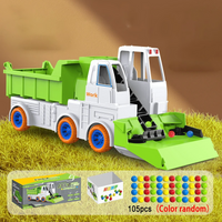 Thumbnail for Power Mixer Truck – Snu og bygg moro – Konstruksjonsleketøy