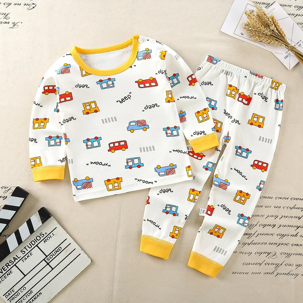 SleepBuddy – Mykt og behagelig – Pyjamasett for barn med lange ermer
