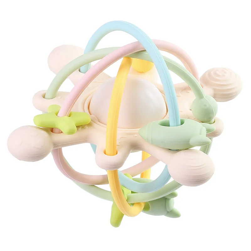 Sensory Rattle Ball – Soft Grab moro – Leker med tenner i silikon for baby