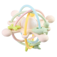 Thumbnail for Sensory Rattle Ball – Soft Grab moro – Leker med tenner i silikon for baby
