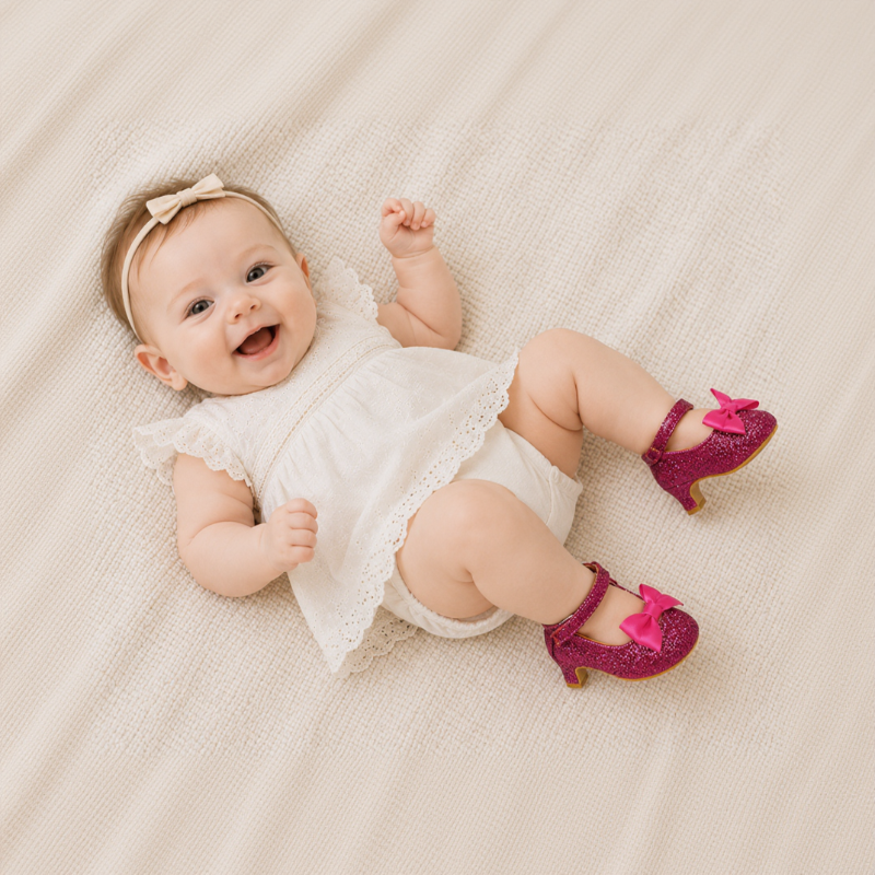 Princess First Heels – Søte og komfortable – babysko til jenter