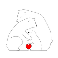 Thumbnail for Family Puzzle™ – Personlig morsdagsgave med bjørnefamilien