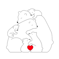 Thumbnail for Family Puzzle™ – Personlig morsdagsgave med bjørnefamilien