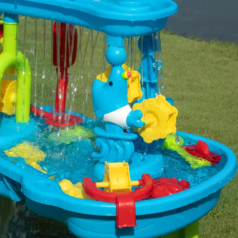 AquaPlay – Sommermoro og oppdagelser – 3-lags sand- og vannlekebord