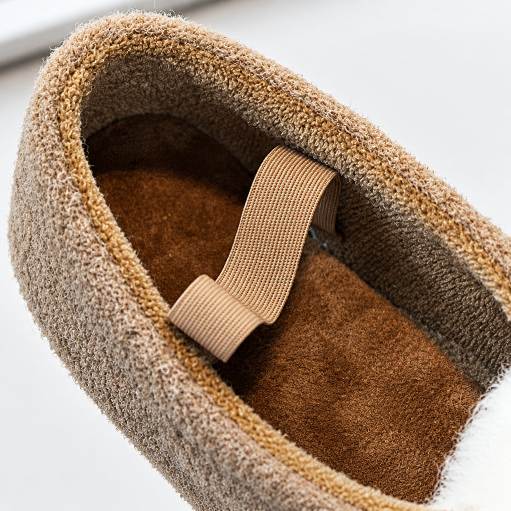 SoftSteps –  Varmt og mykt – Jentesko med plysjpompon