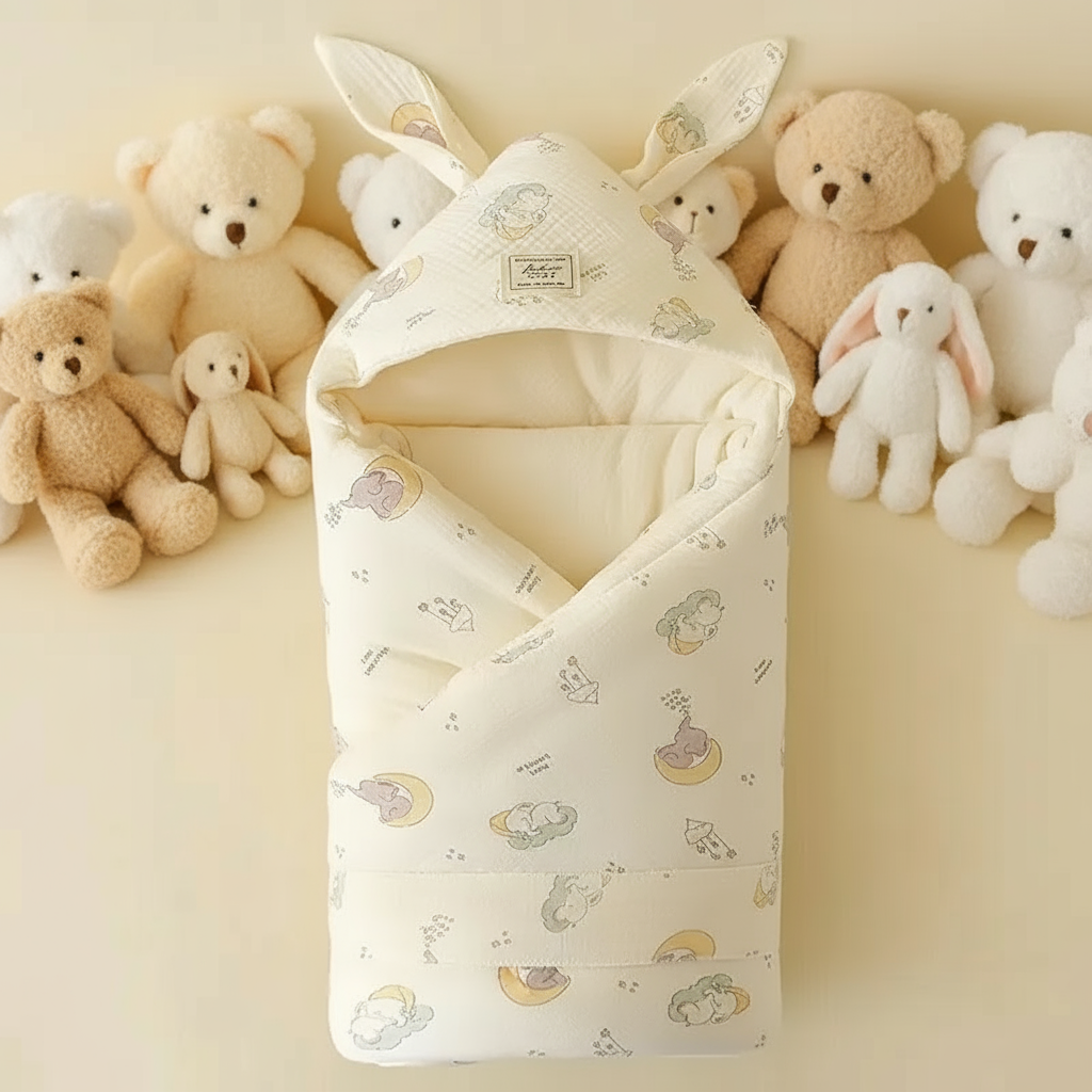 SnuggleBear – Trygghet og komfort – Innpakningsteppe