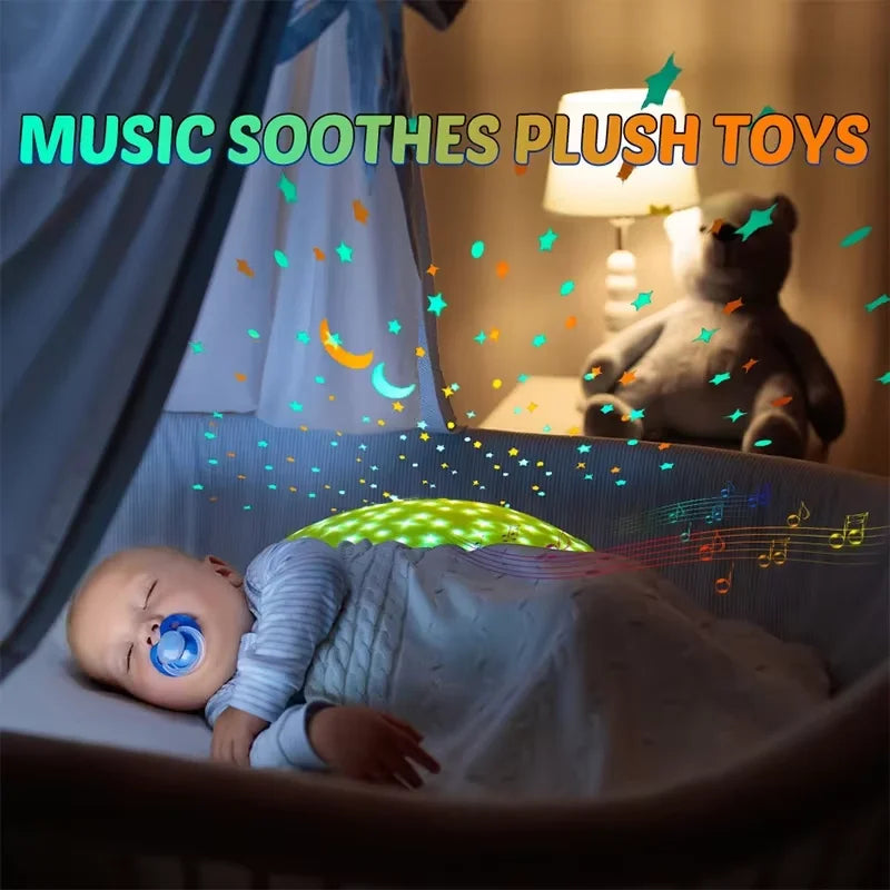 StarPlush – Myk og beroligende – kosedyr med nattlampe-projektor
