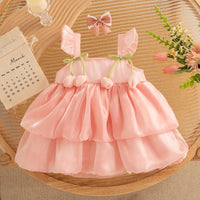 Thumbnail for Tulip Mesh Dress – Elegant og komfortabel – barnekjole