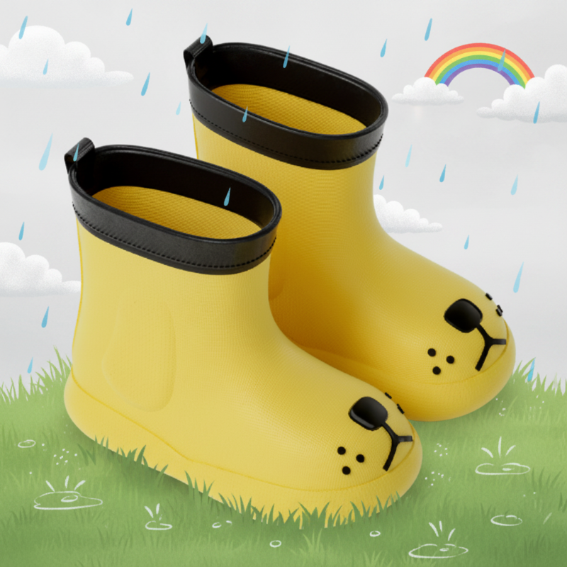 PuddlePaws Kids – Vanntette og lekne - Woof regnstøvler