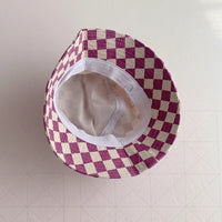 Thumbnail for Bucket Hat – Søt og beskyttende – barnehat i rutemønster
