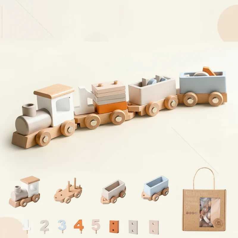 TrainCount –  Klassisk og pedagogisk – Tre-Montessori-tog