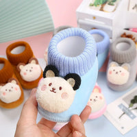 Thumbnail for CuddleSteps – Varm og sklisikker – Dyre Baby Tøfler