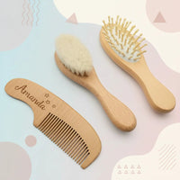 Thumbnail for Personalized Hairbrush – Myk og unik – Personlig babyhårbørstesett