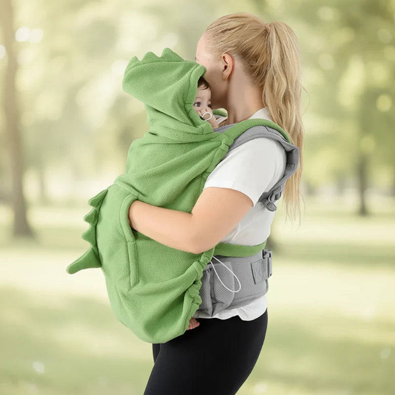 Dinosaur Baby Carrier Cover – Varmt og behagelig – Dino Baby-teppe