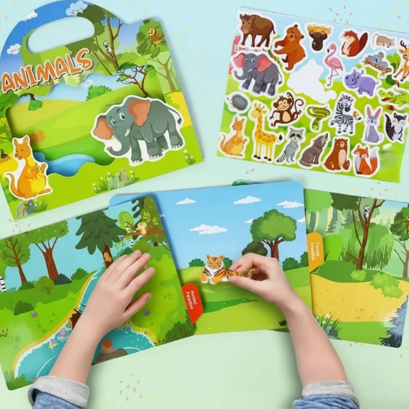 StickerFun – Fargerik og lærerik - gjenbrukbar klistremerkebok