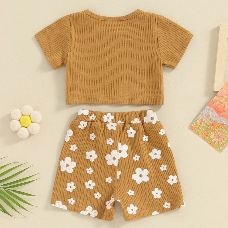 Mini Fashion™ - Komfortabelt og stilig - Sommersett for babyjenter