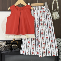 Thumbnail for Sleeveless Tops & Pants – Mykt og stilig – Sommersett til barn