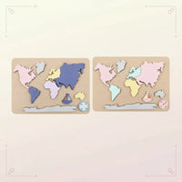 Thumbnail for GeoKids – Montessori & Pedagogisk – Silikonverdenkartpuzzle