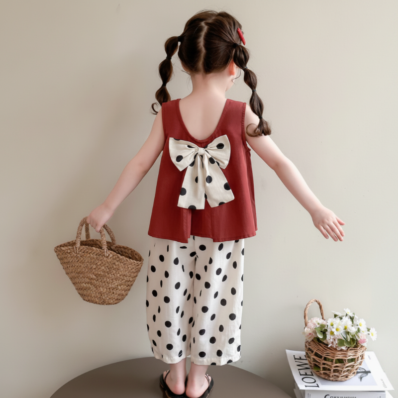 Sleeveless Tops & Pants – Mykt og stilig – Sommersett til barn