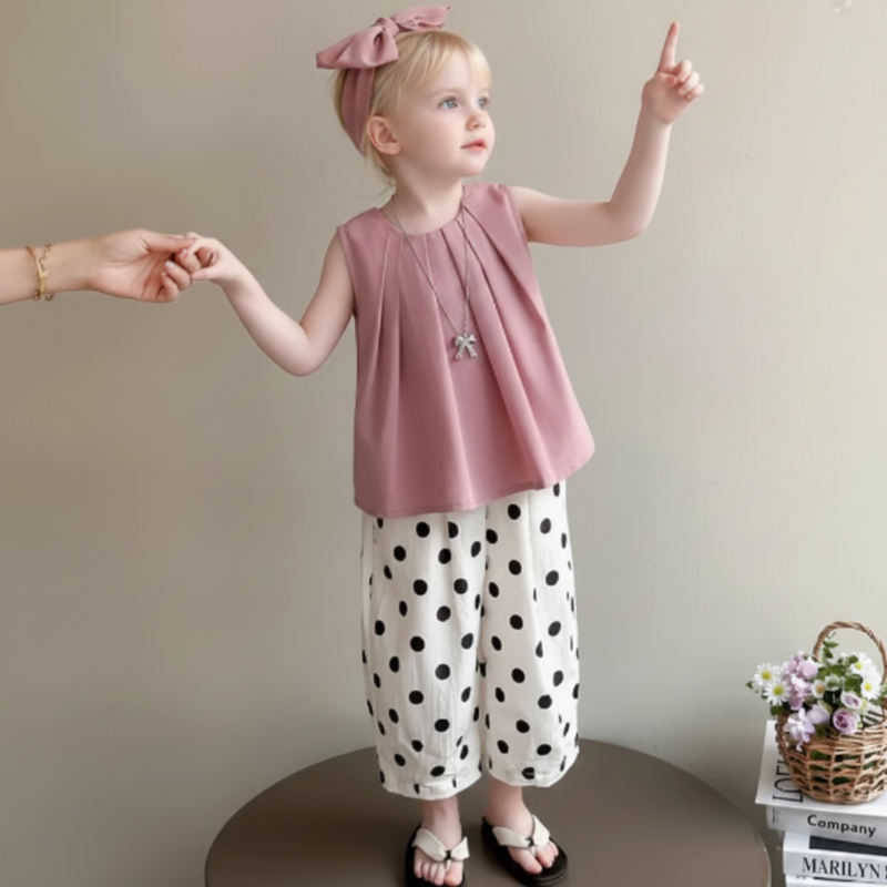 Sleeveless Tops & Pants – Mykt og stilig – Sommersett til barn