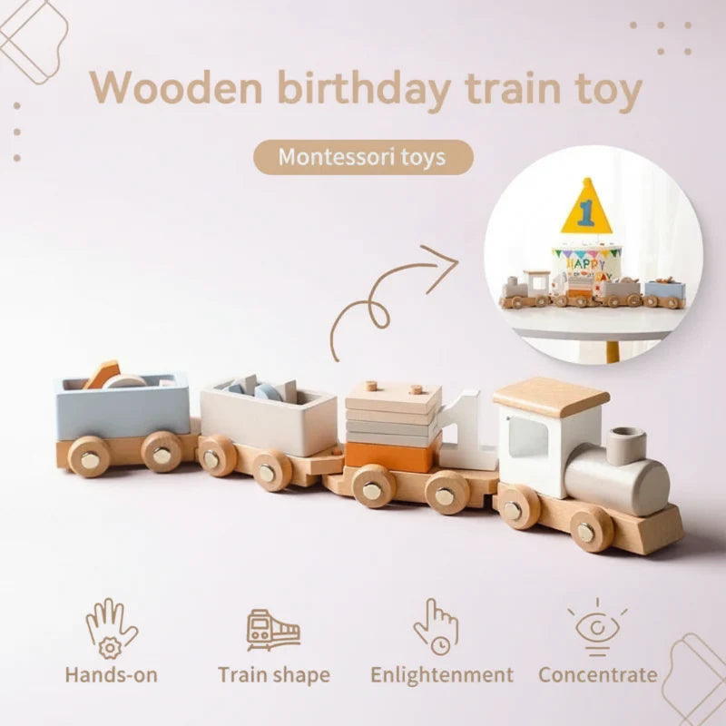 TrainCount –  Klassisk og pedagogisk – Tre-Montessori-tog