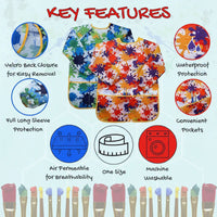 Thumbnail for ArtEase – Fargerik og vannavstøtende – Malingsforkle for barn