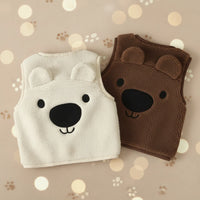 Thumbnail for Baby Bear Fleece Vest – Varm og myk – Barnetrøye med bjørnemotiv