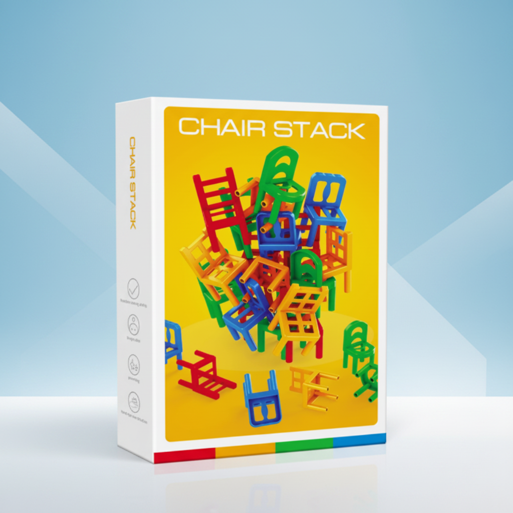 Chair Stack - Interaktiv og stimulerende for kreativiteten - Stable stoler spill