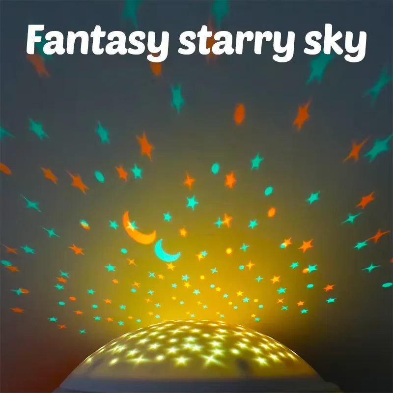 StarPlush – Myk og beroligende – kosedyr med nattlampe-projektor