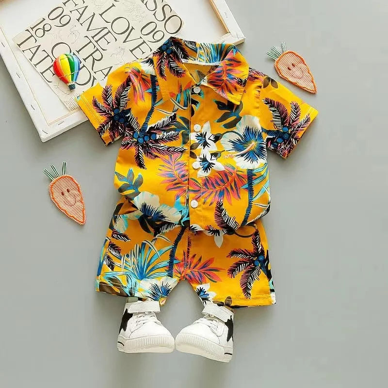 Mini Fashion - Frisk og munter - Blomstret guttesett