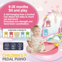 Thumbnail for Musical Baby Play Gym – Fargerikt og lærerikt – Baby Gym-teppe