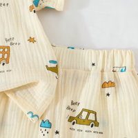 Thumbnail for Dinosaur & Car Print Outfit – Tøft og lekent – Sommersett