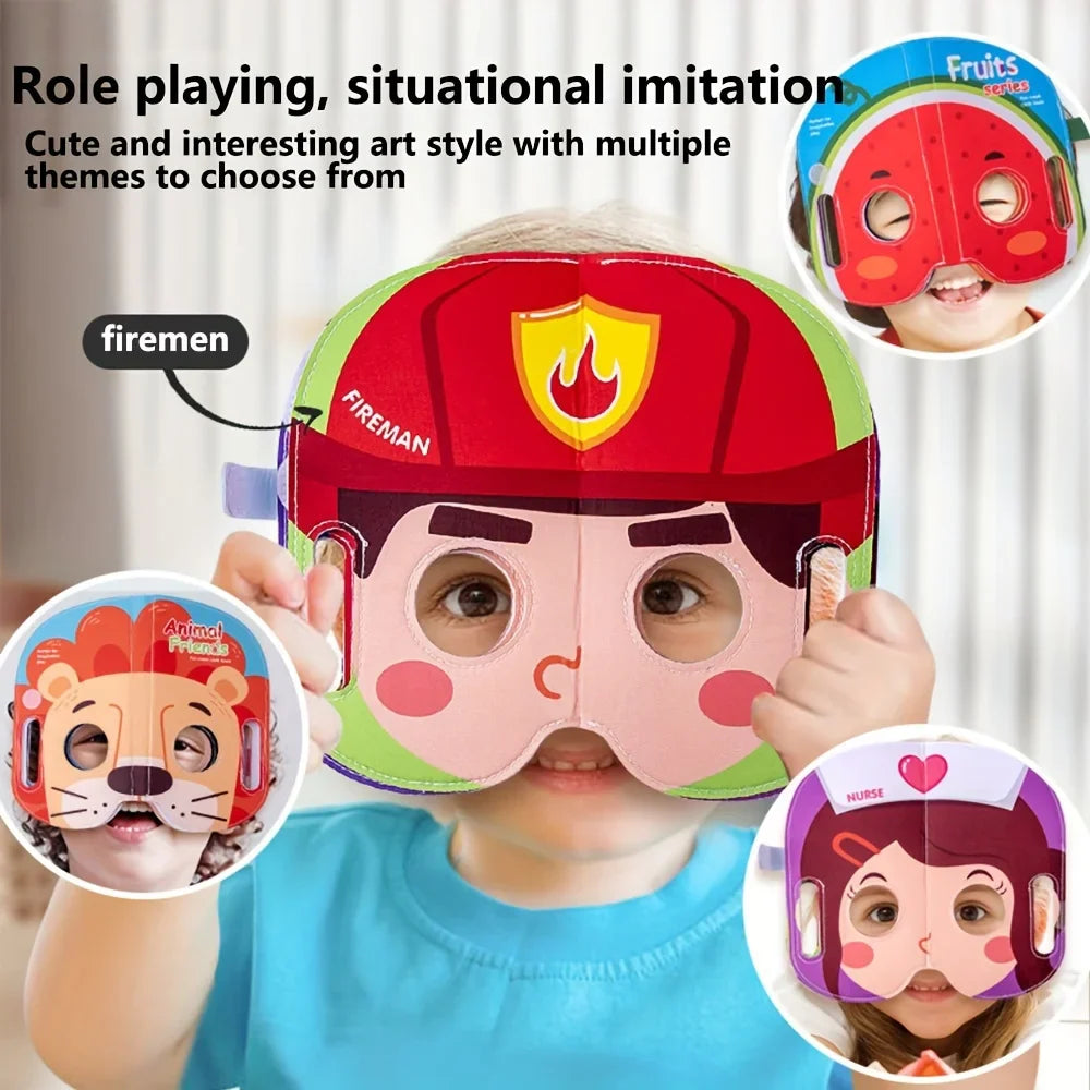 Mask Book – Baby lærer førsteinntrykk - Stoffmaskebok