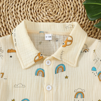 Thumbnail for Dinosaur & Car Print Outfit – Tøft og lekent – Sommersett