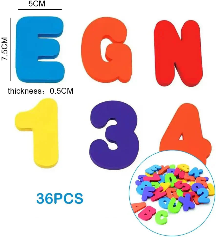 Colorful Bathing Letters - Lærerikt og morsomt - fargerike badebokstaver
