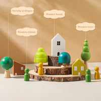 Thumbnail for Wooden Forest Blocks – Kreativitet og utvikling – Sett med treklosser til å stable
